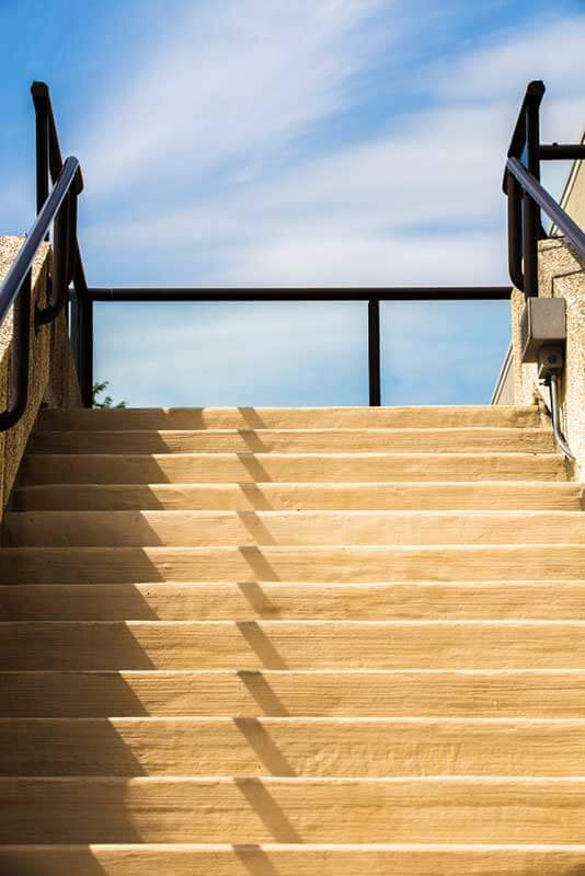 Staircase going up.