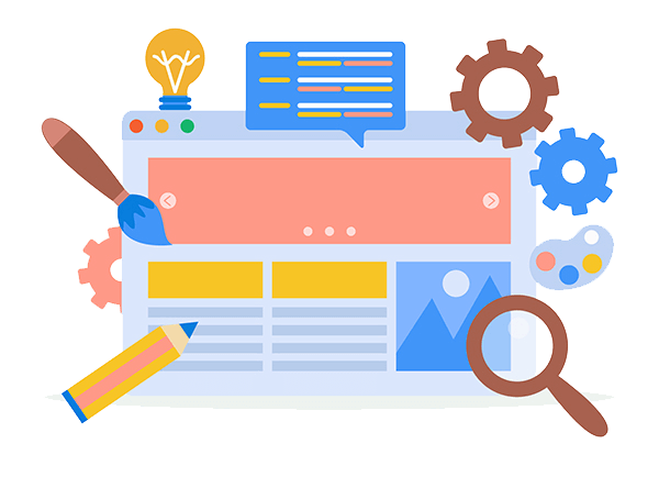 Website design concept.