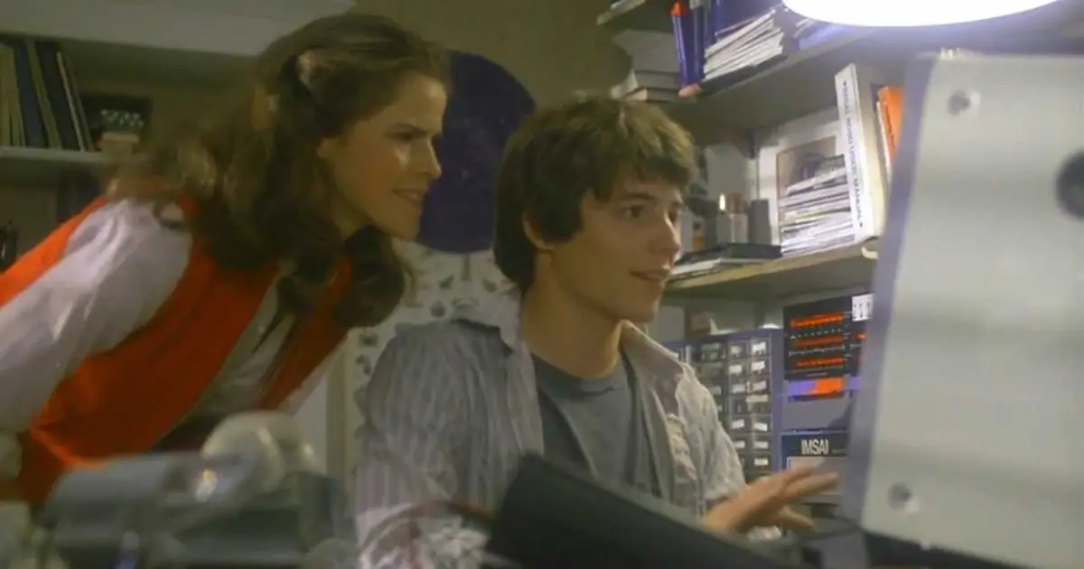 David Lightman changing his grade.
