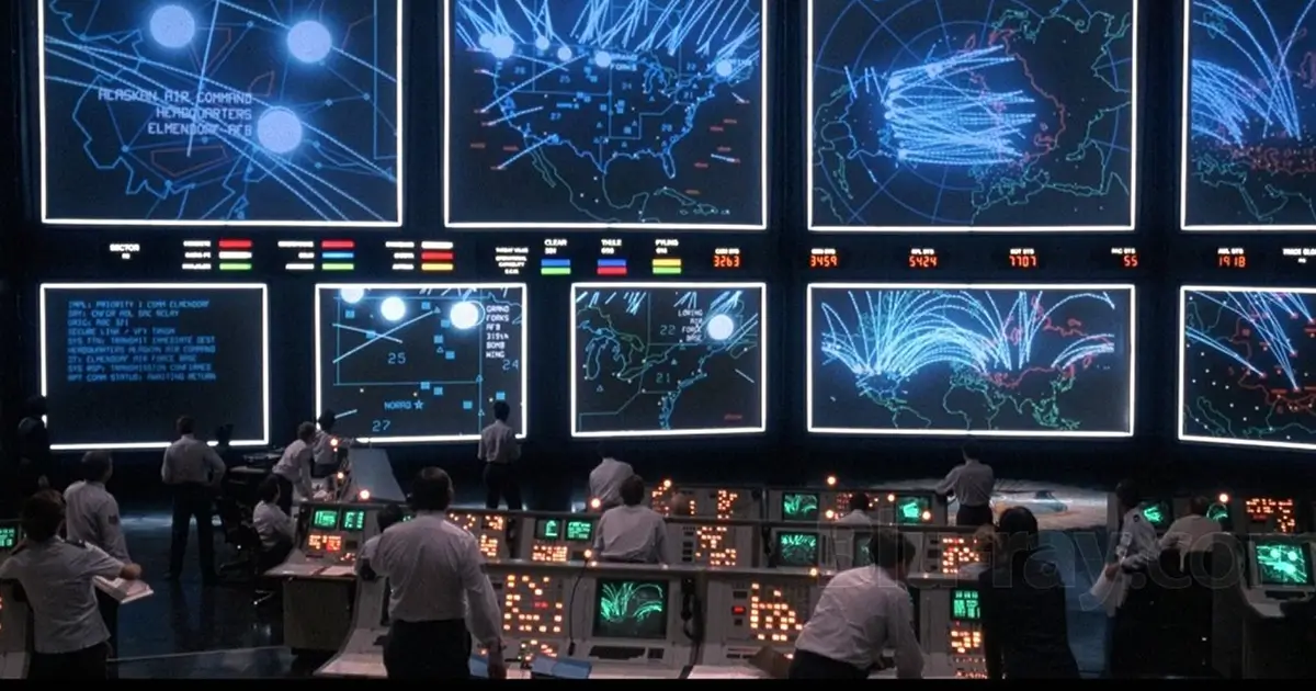 Wargames movie war room.