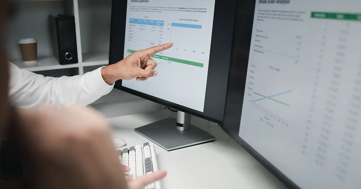 CRM dashboard being viewed
