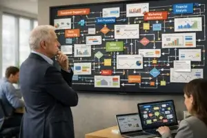 Multiple employees independently using AI tools across different departments without coordination