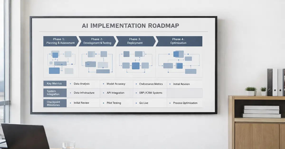 Ai implementation roadmap design.