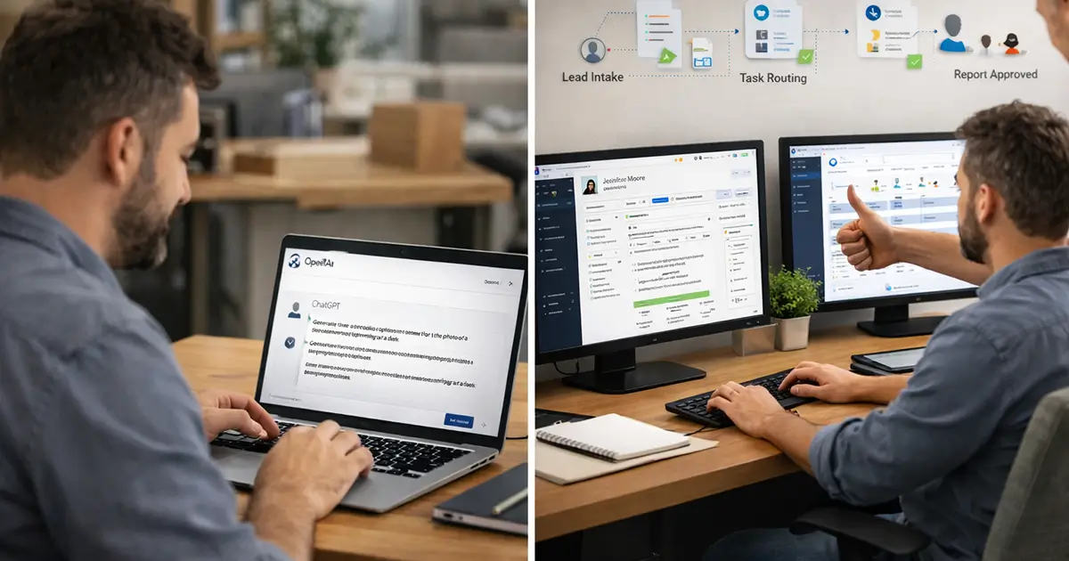 Difference between a tool and a system.