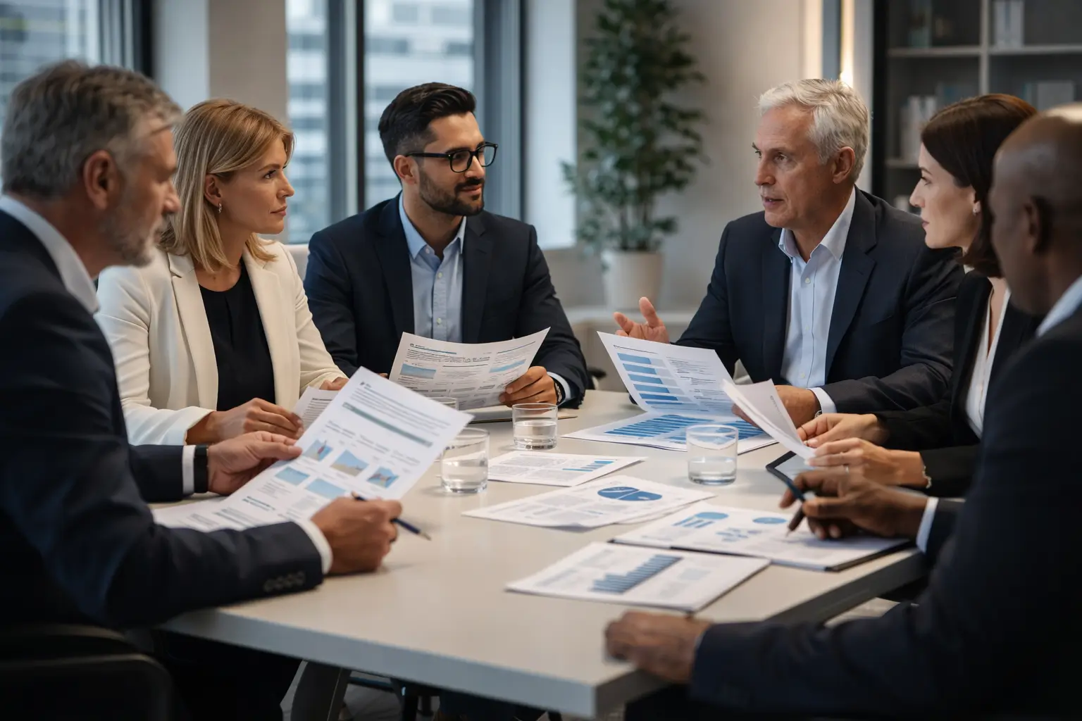 Team strategy meeting in progress.