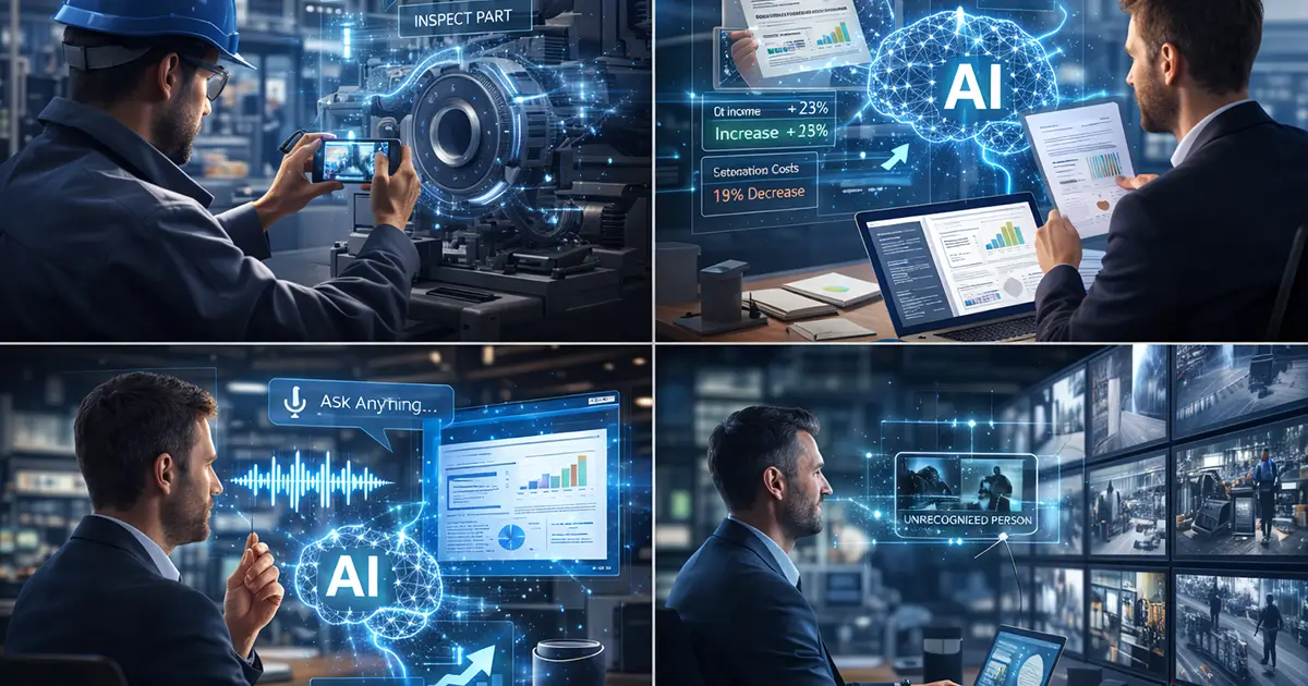 Business use cases of multimodal ai including document analysis voice interaction and visual recognition