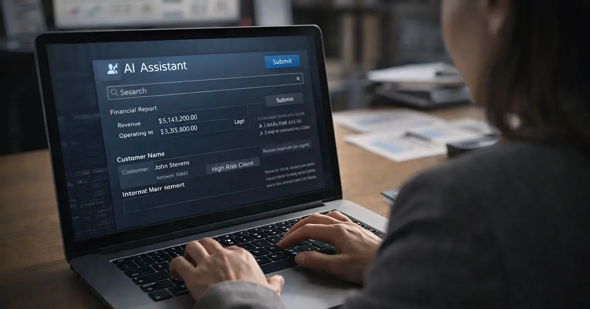 Employee unknowingly exposing sensitive data while using an AI tool