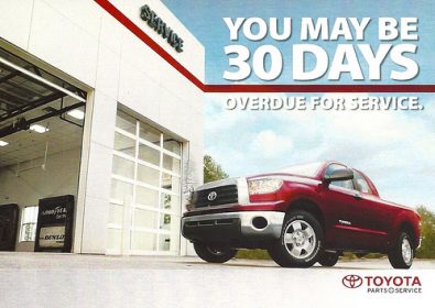 Advertising - Toyota Service Reminder